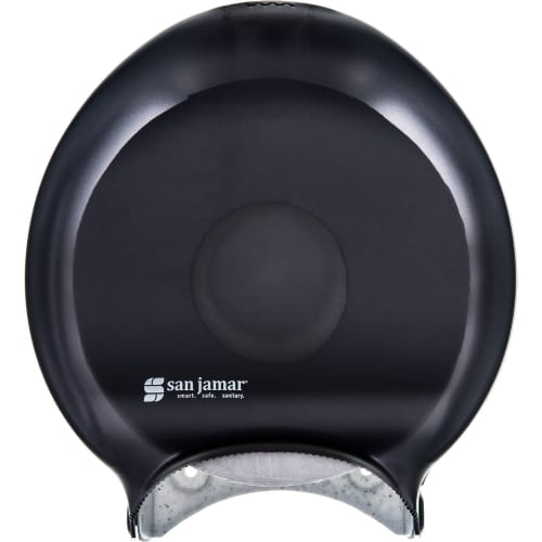 San Jamar Classic Single 9" Dispensador de Papel de Baño Jumbo, Negro